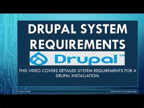 drupal 9 requirements.
